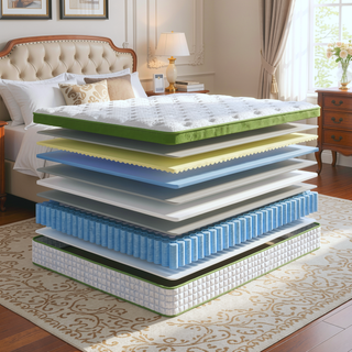 Sunvega 14 Inch Queen Size Hybrid Mattress with Gel Memory Foam and Pocket Springs for Pressure Relief