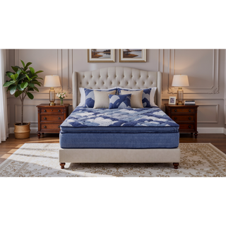 Sunvega Pocket InnerSpring Unit with Memory Foam and Super Soft Fabric Cover