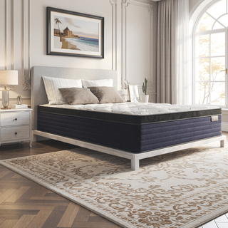 Sunvega Diamond Cleo Cooling Copper Memory Foam Hybrid Mattress with Euro-Top 14" Firm