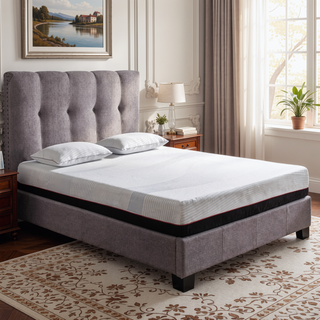 Sunvega 10 Inch Cooling Copper Infused Memory Foam Mattress with Plush and Support Layers