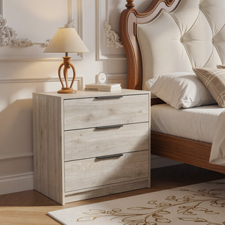 Sunvega Maryland Three Drawer Dresser with Superior Top in Black Wengue Pine Finish