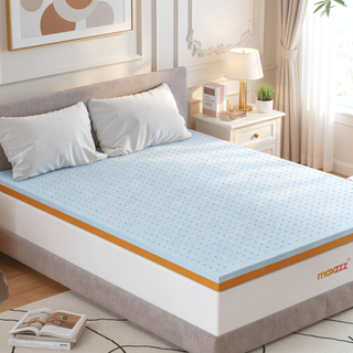 Sunvega 3 Inch Copper & Gel Memory Foam Cooling Mattress Topper for Full Size Bed