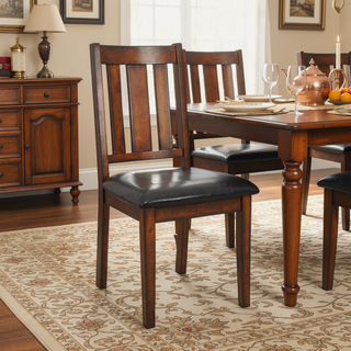 Sunvega Espresso Finish 6-Piece Dining Set with Table Bench and 4 Chairs