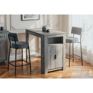 Sunvega Contemporary 48 Inch Rectangular Counter Height Dining Table with Storage