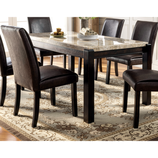 Sunvega Modern Natural Tone Dining Table with Open Lower Shelf for Kitchen