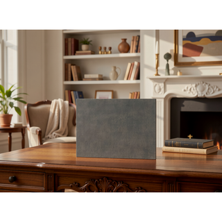 Sunvega Dark Grey 2-Drawer Nightstand with Elegant Metal Hardware and Ample Storage