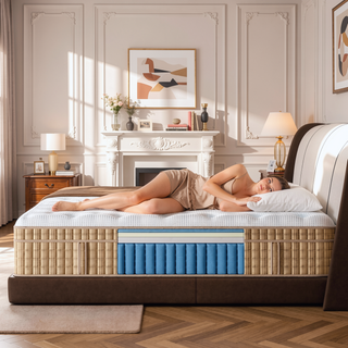 Sunvega Queen Hybrid Mattress with Cooling Gel Memory Foam and Pocket Springs for Support