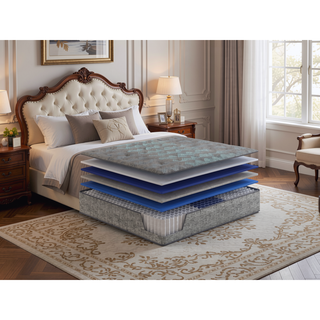 Sunvega 13" Plush Hybrid Mattress with Cooling Technology and 700 Pocketed Coils