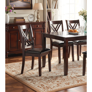 Sunvega Contemporary 7-Piece Dining Set with Rectangular Table and 6 Chairs