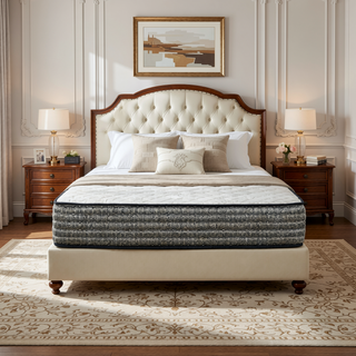 Sunvega 12 Inch Hybrid Pocket Coil and Plush Gel Memory Foam Mattress for Enhanced Support