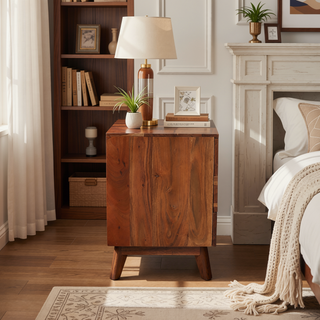 Sunvega Acacia Wood Live Edge Inspired Sierra Small Chest Nightstand
