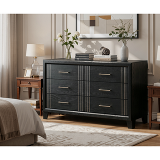 Sunvega Contemporary White Beige Finish Wooden Nightstand with Two Drawers