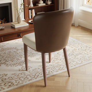 Sunvega Modern PU Leather Dining Chair with Ergonomic Comfort Design for Home and Office