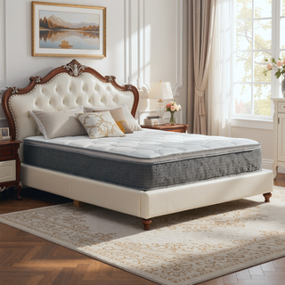 Sunvega Plush Euro Top Gel Memory Foam Hybrid Mattress with Pocket Coils