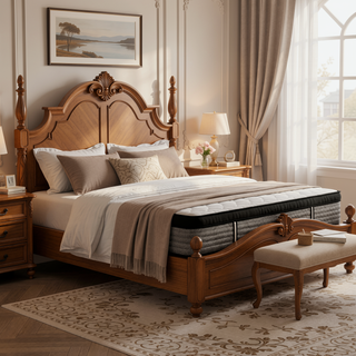 Sunvega Plush 14" Queen Size Hybrid Gel Memory Foam Pocket Spring Mattress