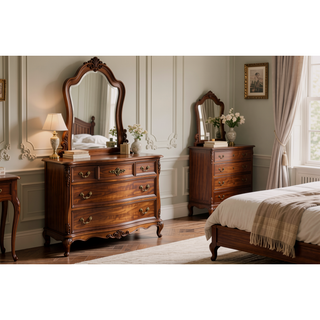 Sunvega Gray Finish Birch Veneer 3 Drawer Nightstand with Nickel Hardware
