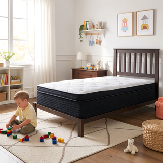 Sunvega Hybrid Plush Queen Mattress with Pocketed Coils and Cooling Fabric