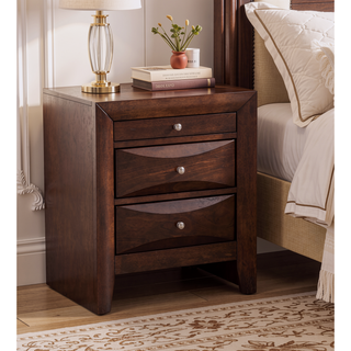 Sunvega Dark Brown Tufted Polyurethane Upholstered King Size Bed Frame