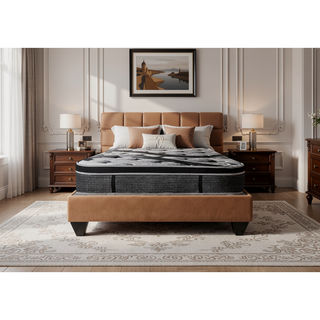 Sunvega Plush Euro Top Hybrid Pocket Coil Full Size Mattress in a Box