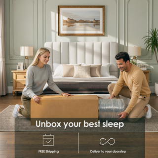 Sunvega 10 Inch Queen Size Breathable Cooling Gel Memory Foam Hybrid Mattress