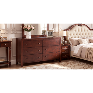 Sunvega Dark Brown Tufted Polyurethane Upholstered King Size Bed Frame
