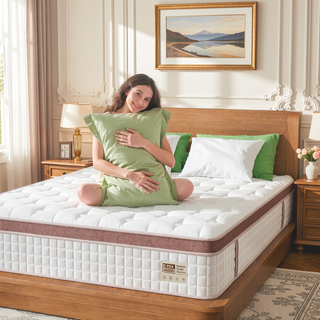 Sunvega 12 Inch King Firm Hybrid Mattress with Gel Memory Foam and Pocket Springs