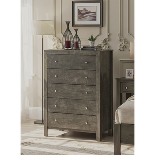 Sunvega Dark Brown Tufted Polyurethane Upholstered King Size Bed Frame