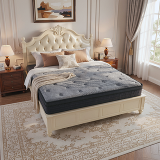 Sunvega 12 Inch Soft-Medium Firm Pocket Coil Mattress with 560 Coils for Support