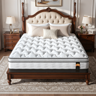 Sunvega 14 Inch King Cooling Gel Hybrid Mattress with Pocket Springs for Balanced Comfort
