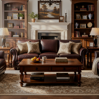 Sunvega Natural Acacia Live Edge Dining Table with Black Iron Legs