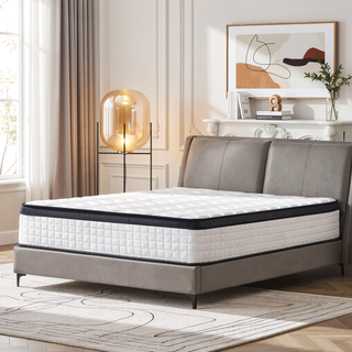Sunvega King Size Hybrid Mattress with Memory Foam and Individually Wrapped Springs