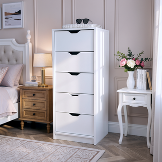 Sunvega Narrow Drawer Dresser with Pull-Out Mechanism and 5kg Drawer Capacity