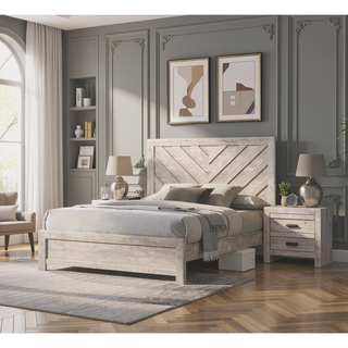 Sunvega Contemporary Wooden Chest with Five Storage Drawers and Metal Hand Pull