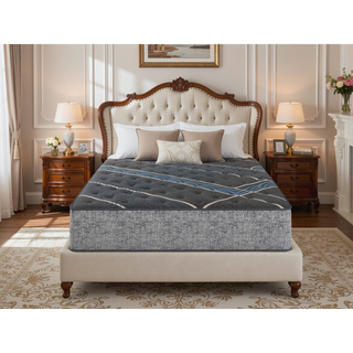 Sunvega 14 Inch Firm Cooling Mattress with Individually Wrapped Coils and Marvelous Middle Support