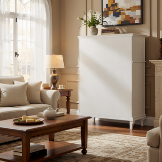Sunvega Solid Mango Wood 3 Drawer Chest with Turned Oak Finish