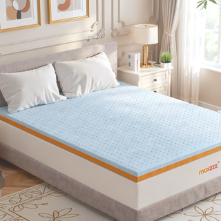Sunvega 3 Inch King Size Copper Gel Memory Foam Cooling Mattress Topper CertiPUR-US Certified