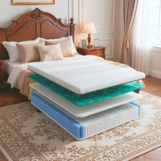 Sunvega Copper Cooling Firm Feel 12" Hybrid Waterfall Top Mattress Twin XL