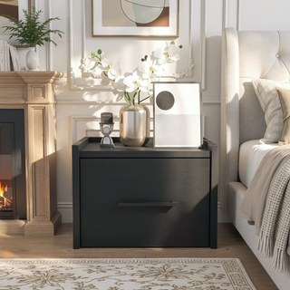 Sunvega Floating Nightstand Calion with Accessible Storage and Versatile Top Surface