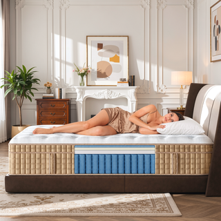 Sunvega 12 Inch King Hybrid Mattress with Pocket Springs and Cooling Gel Memory Foam