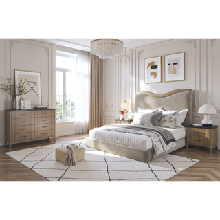 Sunvega Eucalyptus Veneer Dresser with Soft-Close Drawers and Cedar-Lined Storage
