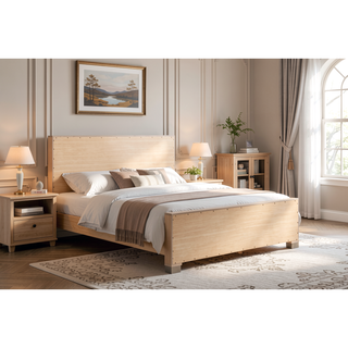 Sunvega Elegant Silver Champagne Nightstand with Two Ample Drawers for Snug Areas