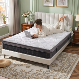 Sunvega 10 Inch Queen Size Breathable Cooling Gel Memory Foam Hybrid Mattress