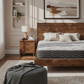 Sunvega Hybrid 12 Inch Medium Firm Queen Mattress with Pocketed Coils