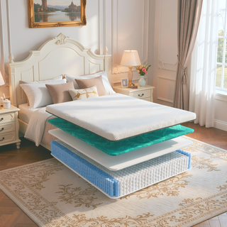 Sunvega Copper Cooling Firm Feel 12" Hybrid Waterfall Top Mattress Twin XL