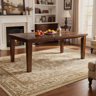 Sunvega Dark Oak Finish Wooden Bench with Faux Leather Upholstered Seat