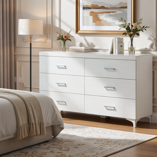 Sunvega Contemporary White Queen Size Platform Bed with LED Light Headboard