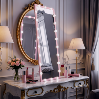 Sunvega Hollywood Full Length Floor Mirror with 3 Color Modes for Dressing Room