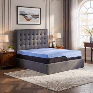 Sunvega 12 inch Hybrid Cooling GelCare Memory Foam and Coil Mattress Queen Size