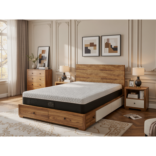 Sunvega Copper Infused Hybrid Queen Mattress with Soft Memory Foam and Pocketed Coils