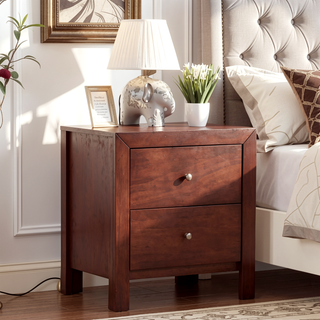Sunvega Dark Brown Tufted Polyurethane Upholstered King Size Bed Frame